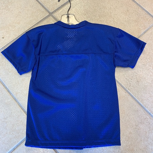 Kids Unisex 2T-XL Blue & Gold Rams #1 Logo Football Uniform Sport Jersey NWT - Picture 2 of 2